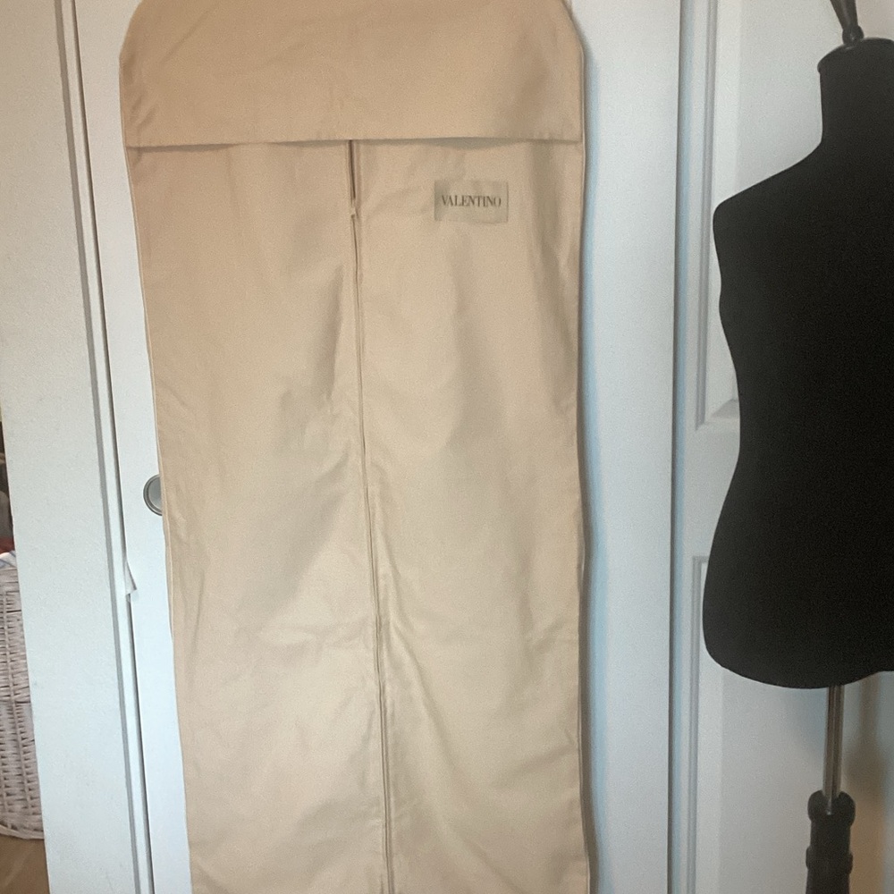 Valentino Tan Garment Cover Bundle of (2) Bags